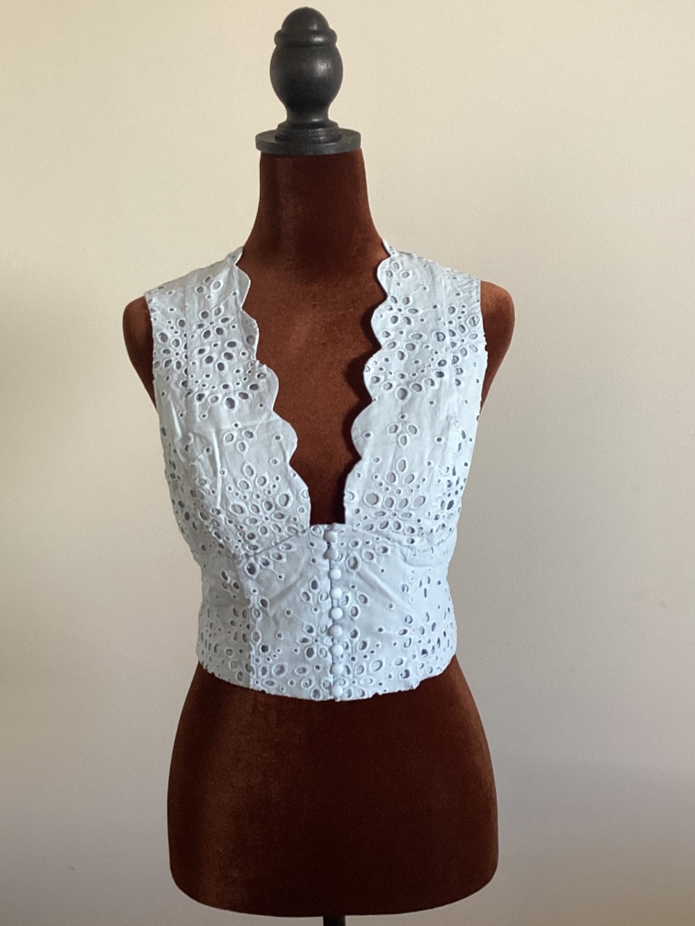 Meshki Arla Sleeveless Broderie Top
